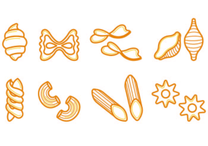Set Of Macaroni Icons  vector