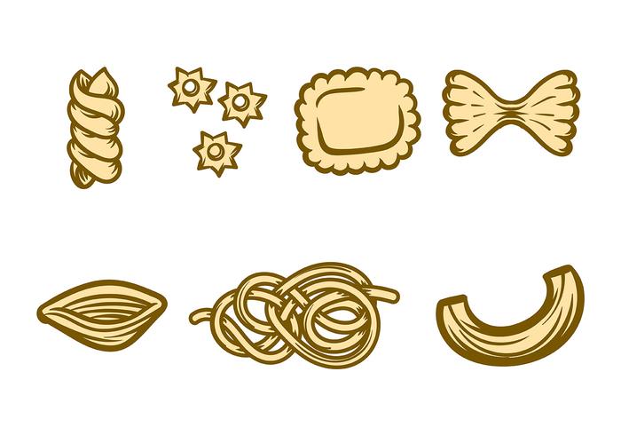 Macaroni Icon Vector