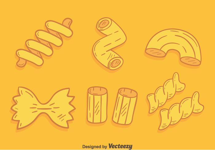 Hand Drawn Macaroni Collection Vector