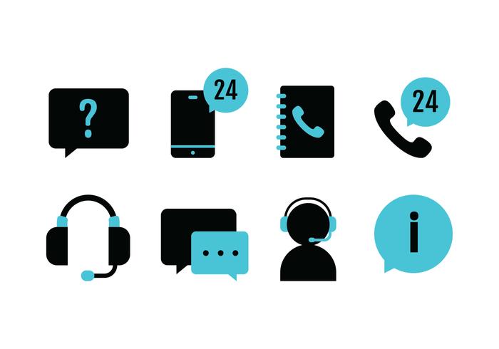 Call Center Icon Pack vector