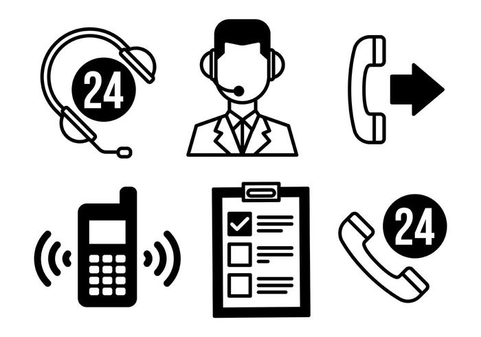 Call Centre Vector Icons