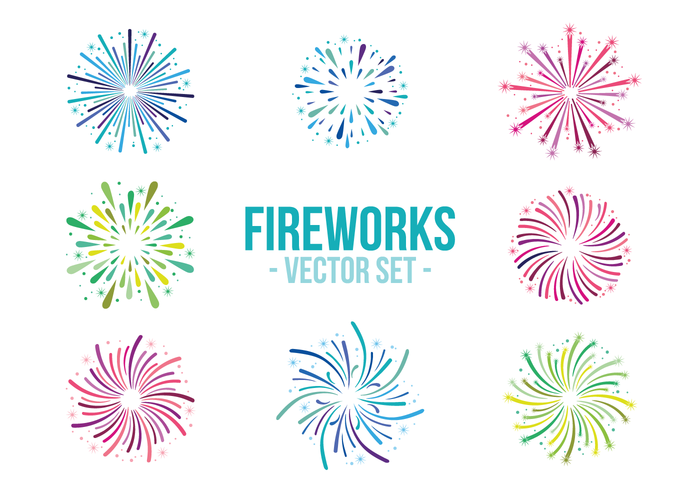 Fireworks White Background vector