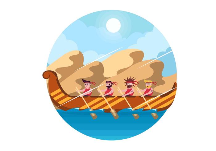 Kerala Boat Race Vector