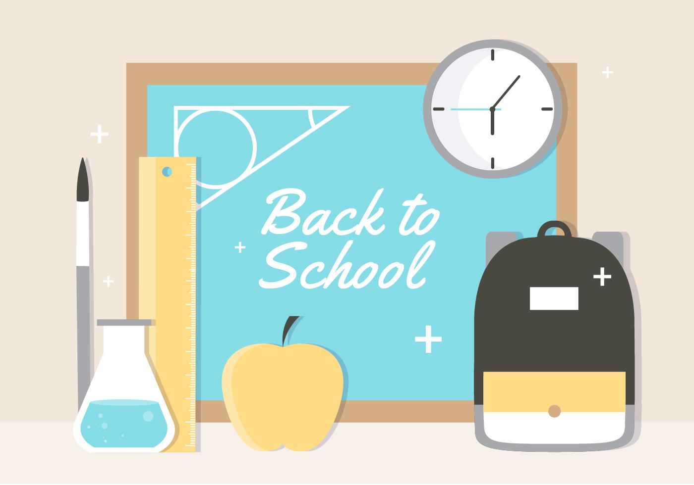 Flat School Vector Elements 161962 Vector Art at Vecteezy