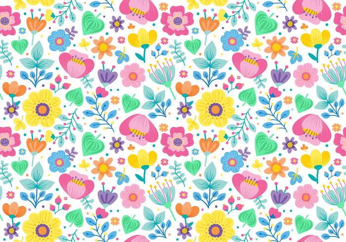 Cute Seamless Ditsy Floral Pattern vector