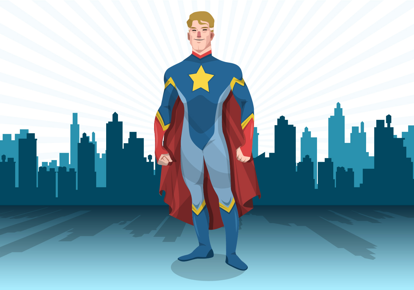 The Hero Is Standing In My Way Standing Superhero Vector 161985 Vector Art at Vecteezy
