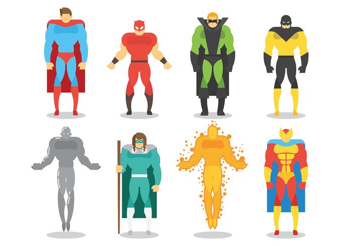 Super Heroes Vector Icons