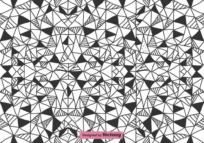 Abstract Triangles Vector Pattern