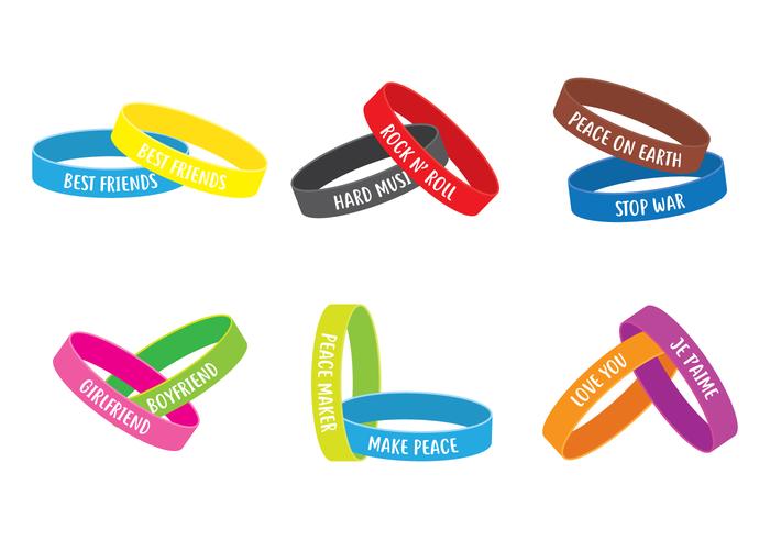 Couple Wristbands vector