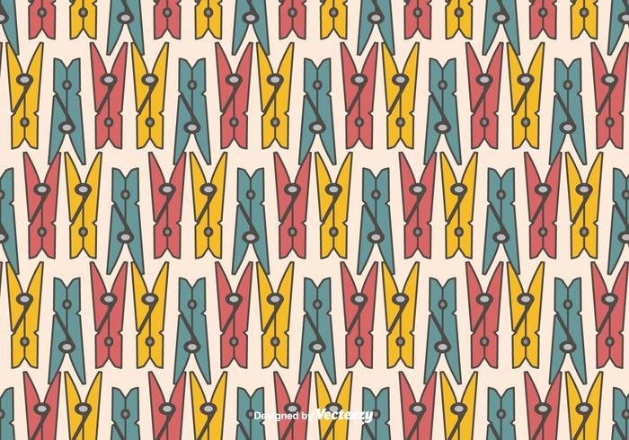 Clothes Pins Vector Pattern