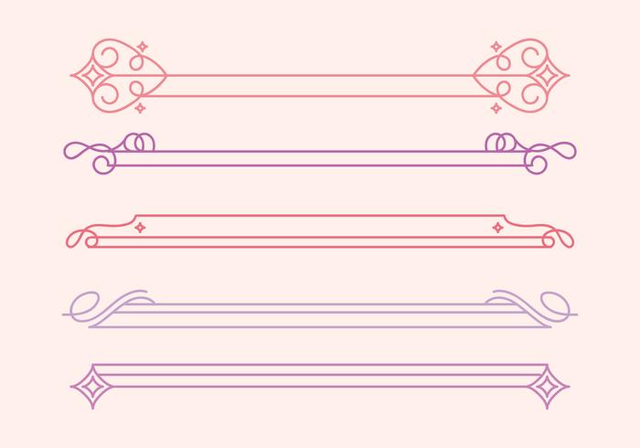 Vector Cute Dividers