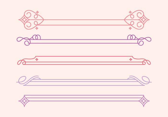 Vector Cute Dividers