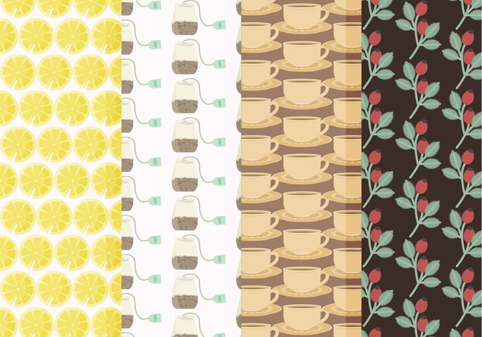 Vector Tea Pattern Set
