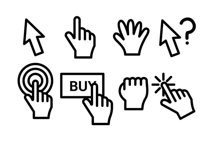 Mouse over vector set