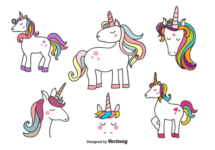 Vector de los unicornios