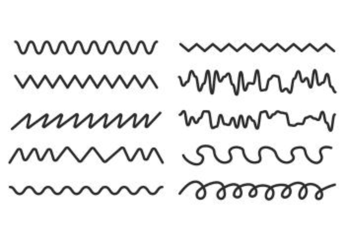 Set Of Squiggle Vector