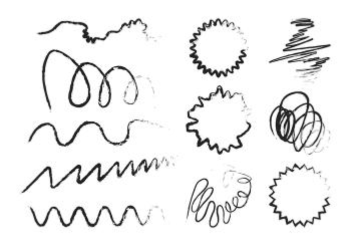 Set Of Squiggle Vector