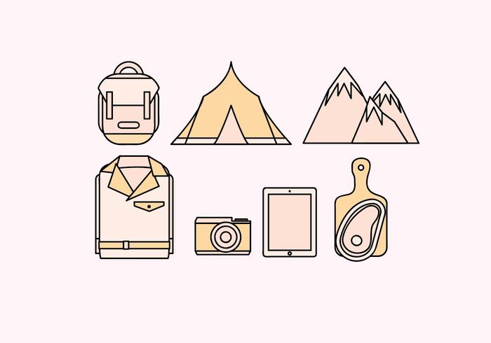 Vector Camping Elements