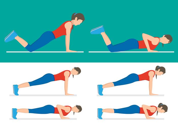 Women Push up vector