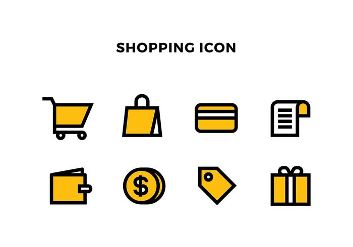 Icono de compras Vector libre