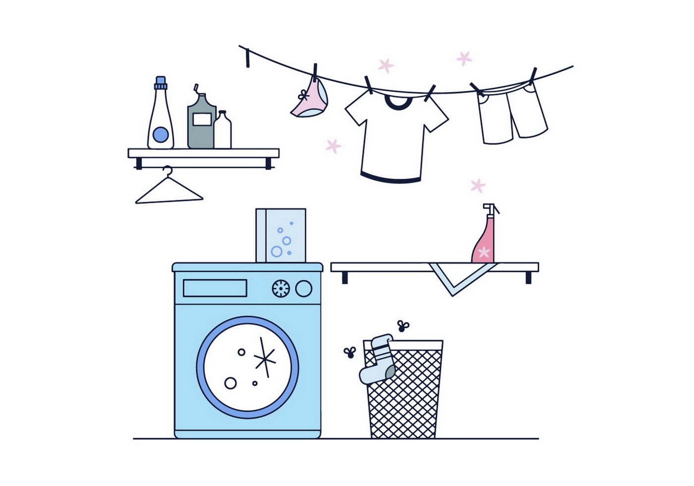 Download Free Laundry Vector - Download Free Vectors, Clipart ...