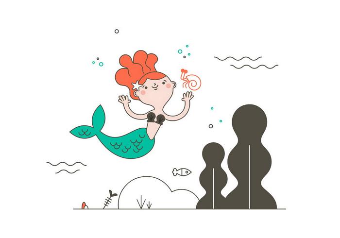 Free Mermaid Vector