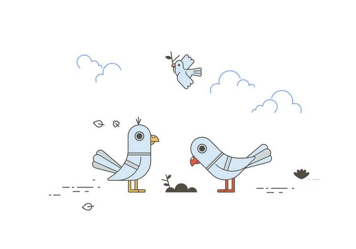 Vectores Gratis Pigeons