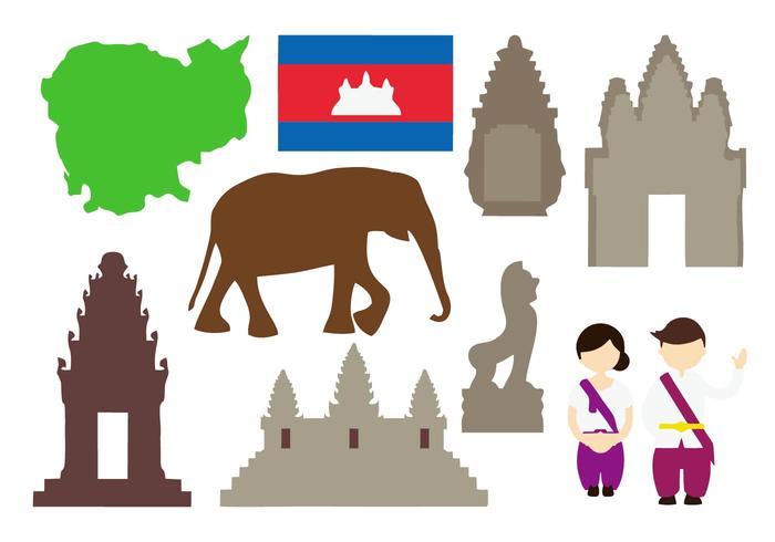 Free Cambodia Icons Vector