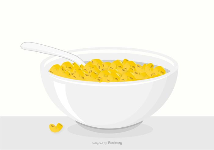 A Bowl of Macaroni and Cheese  vector