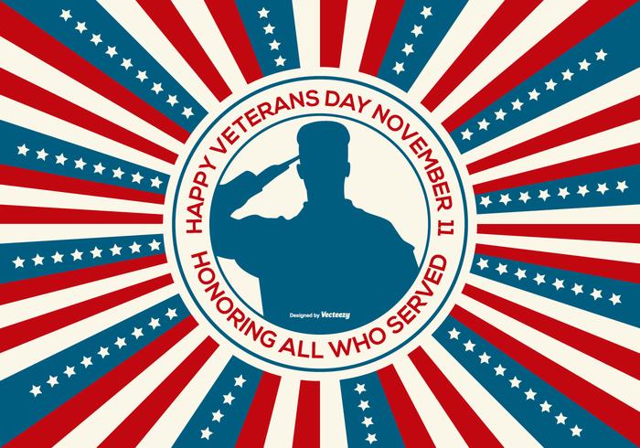 Happy Veterans Day Illustration vector