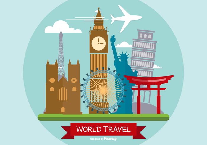 World Travel Illustration vector