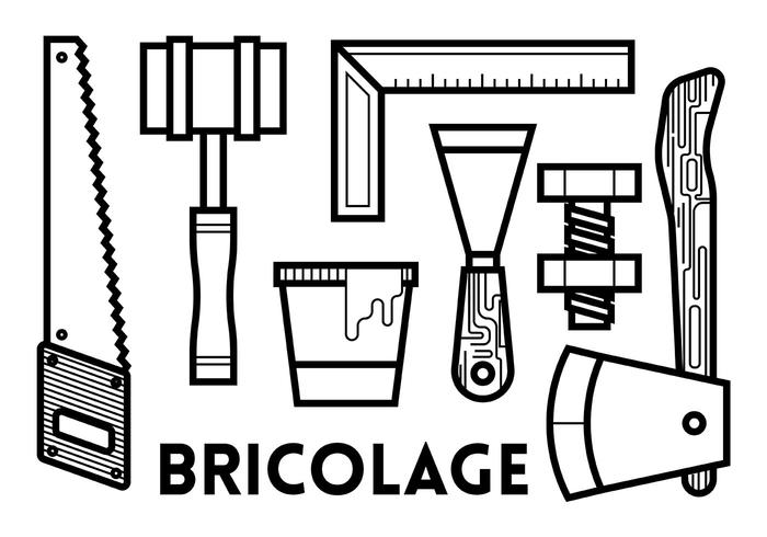 Iconos Del Vector De Bricolage