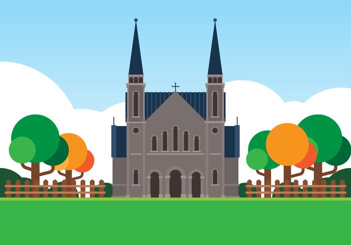 Christian Churches Illustration vector