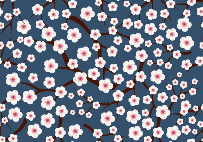 Plum Blossom Pattern vector