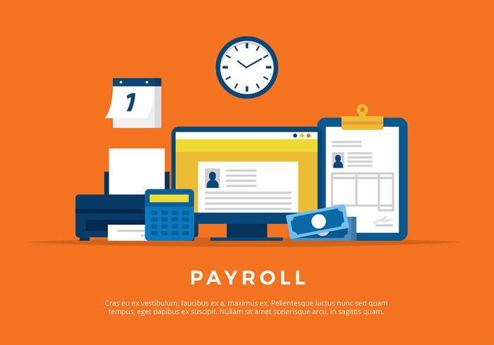 Payroll Illustration Free Vector