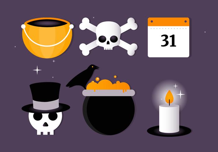 Colección gratuita de Halloween Vector Elements