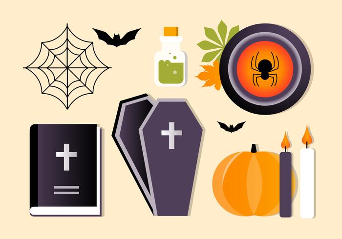 Colección gratuita de Halloween Vector Elements