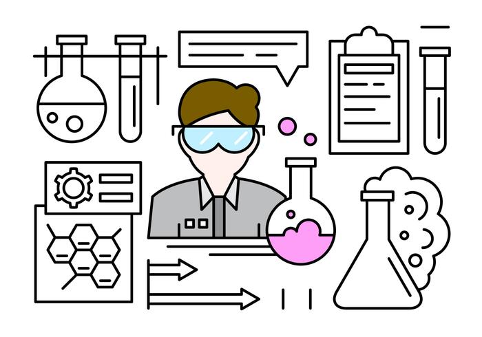 Iconos vectoriales libres sobre la ciencia vector