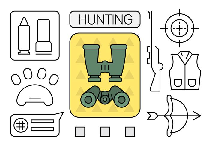 Linear Hunting Elements vector