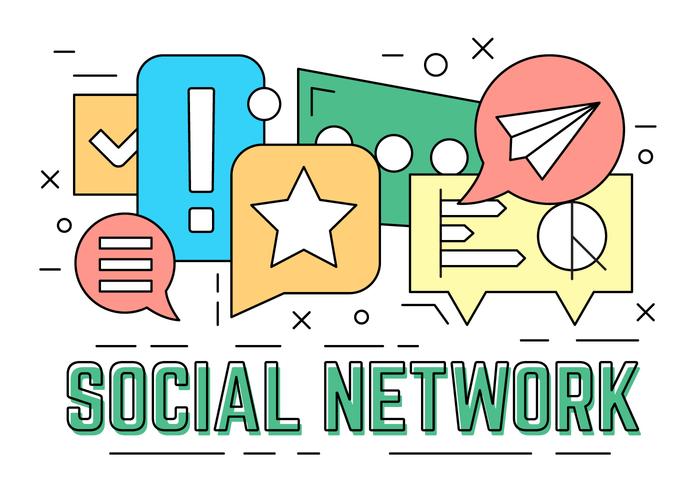 Free Social Network Elements vector