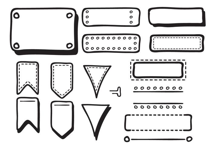 Handdrawn Bullet Journal Vectors 