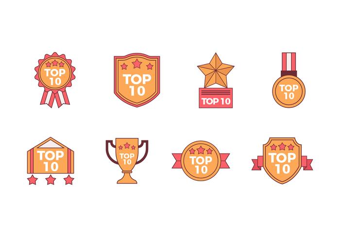 Free TOP 10 Vector Badges