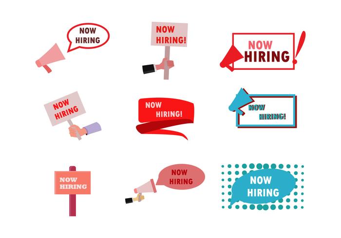 Now Hiring Vectors