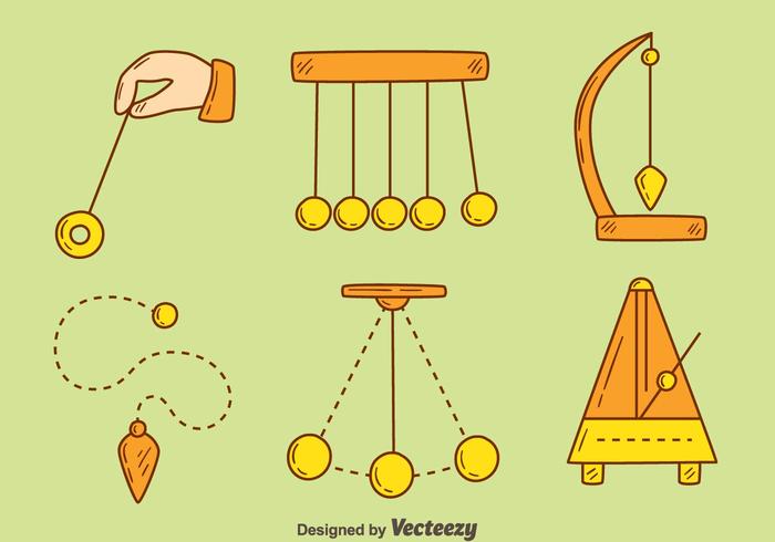 Hand Drawn Hypnosis Tools Vector