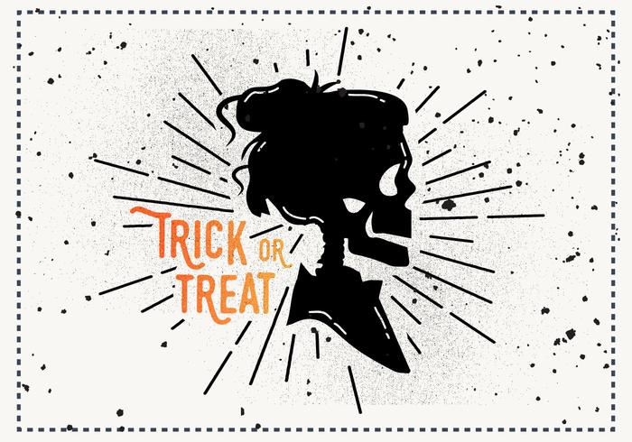 Free Vintage Halloween Vector Illustration