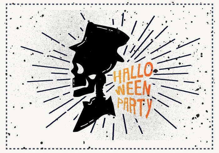 Free Vintage Halloween Vector Illustration