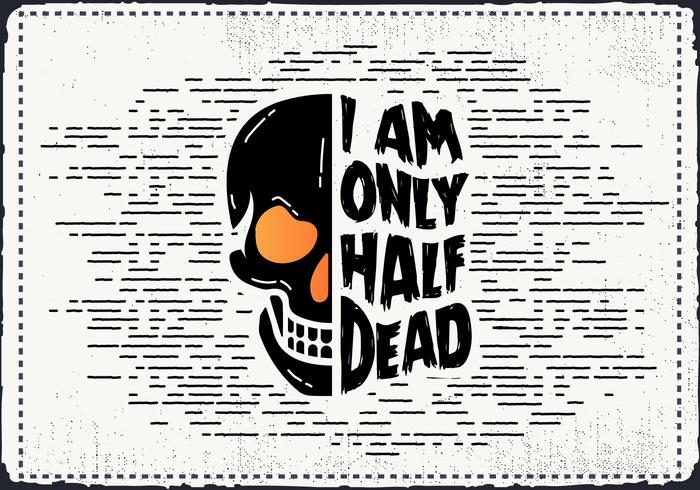 Libre Scary Halloween Skull Vector