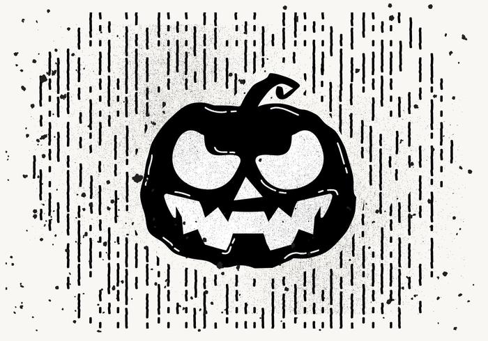 Libre Scary Halloween Calabaza Vector