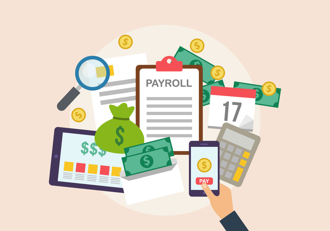 Download the Payroll Vector Illustration 163010