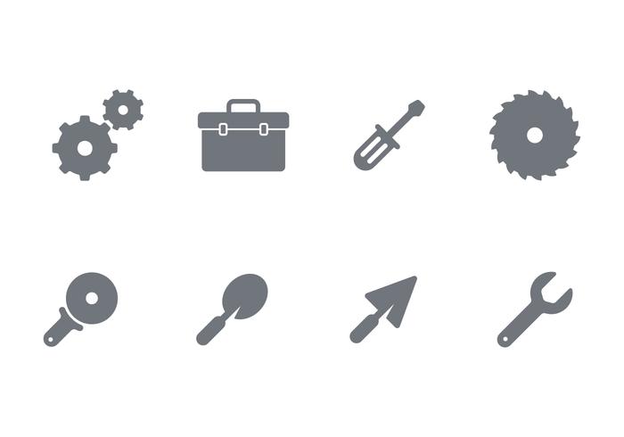 Crafts Supply Icon Set vector